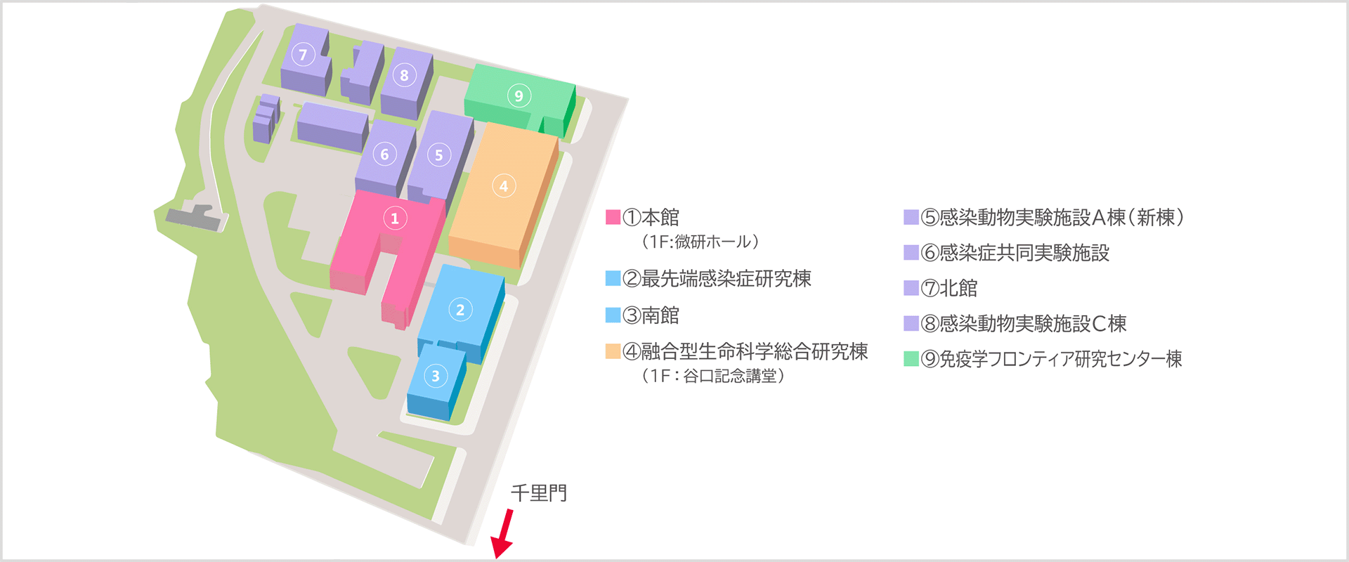 所内建物配置図